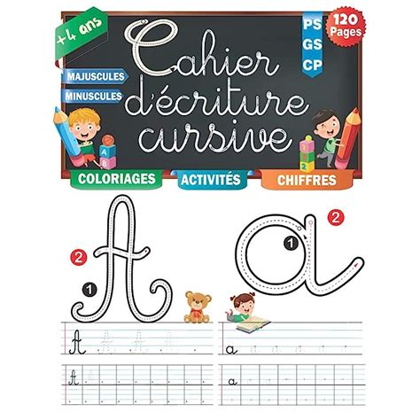 Buy Cahier Decriture Cursive Apprendre à Former Des Lettres Cursives Cahier Décriture Et D