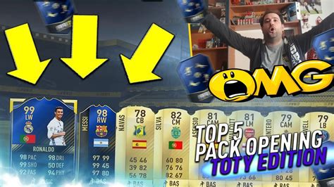 Omg 2 Toty In 1 Pack • 99 Ronaldo And 98 Messi Toty In A Pack • Top 5 Toty Edition Youtube