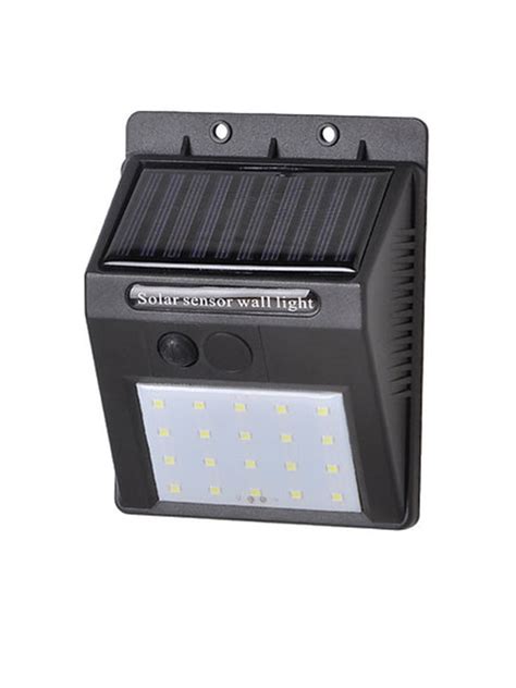 Arandela Solar LED 4w Branco Quente Sensor Presença Gaya