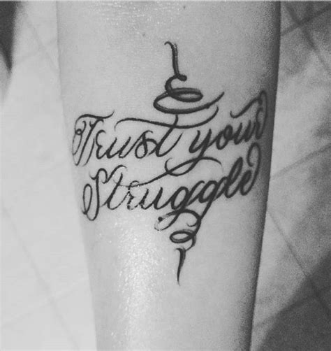 Trust Your Struggle Tattoo