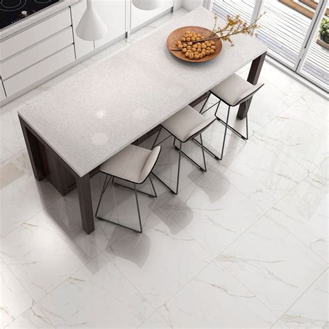 CERAMICA PARA PISO DE 60X60 RECTIFICADO BRILLO MARMOLADO VETA DORADA