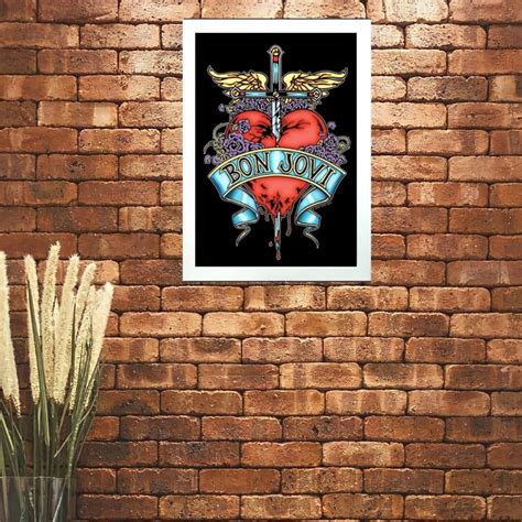 Quadro Decorativo Banda Bon Jovi Rock N Roll Elo