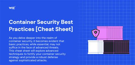 Advanced Container Security Best Practices Cheat Sheet Wiz