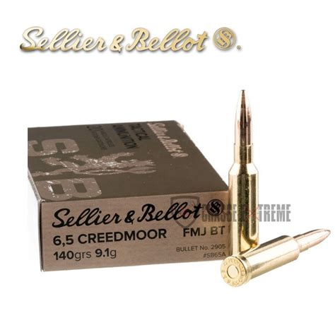 Sellier Bellot Munitions Cal 6 5 Creedmoor FMJ 140gr