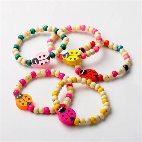 Pandahall Jewelry—stretchy Wood Bracelets For Kids Pandahall Beads