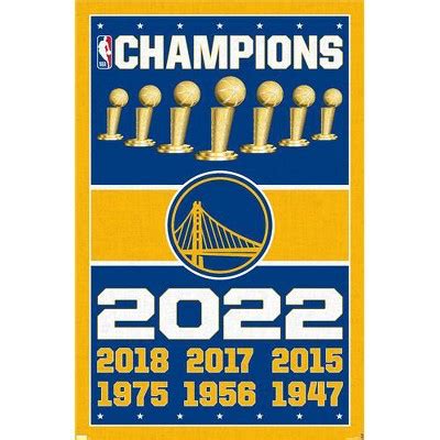 Trends International Nba Golden State Warriors - Champions 22 Magnetic ...