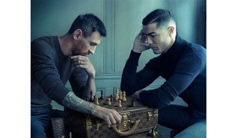 Messi Ronaldo Pose Together In Iconic Chess Photo