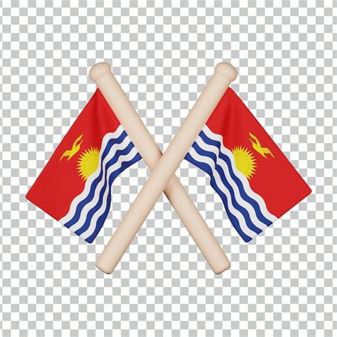 Premium PSD Kiribati Flag 3d Icon