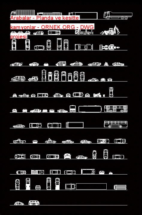 Arabalar Top Views Dwg Projesi Autocad Projeler Hot Sex Picture