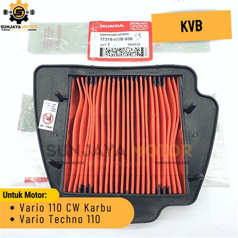 Jual Filter Udara Kvb Saringan Udara Kualitas Original Honda Vario