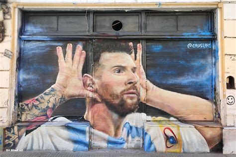 New Leo Messi Mural In Buenos Aires By Causi Art Ba Street Art