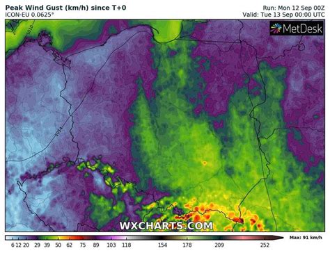 Pogoda Na Wrze Nia Silny Wiatr Na Po Udniowym Wschodzie Polski