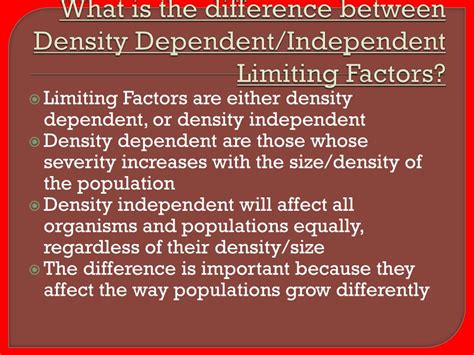 PPT - AIM: SWBAT differentiate between density dependent and density ...