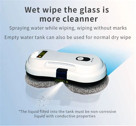 Super Slim Electric Window Cleaning Robot With Automatic Spray Water Glass Vacuum Cleaner Robot