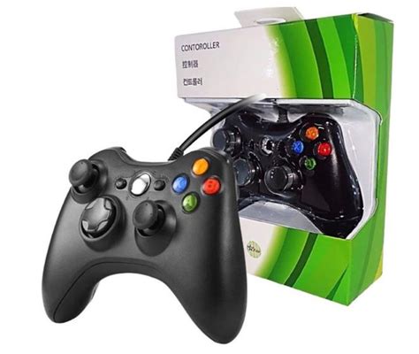 Controle Fio Para Xbox Slim Fat E Pc Joystick Top An Ncio