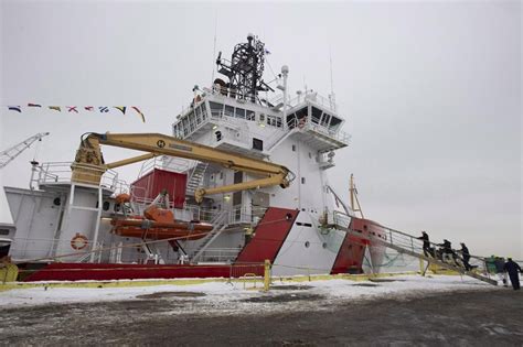 Canadian Coast Guards First New Icebreaker Welcomed To Fleet