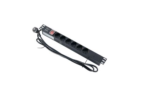 19inch European Standard Plastic 6 Way PDU - Network Cabinet and Wall ...