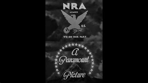 NRA Member Paramount Picture Logo February 23 1934 YouTube