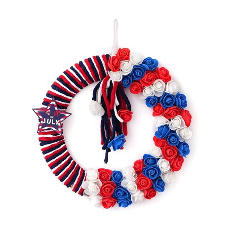 July 4th Wreath Patriotic Americana Wreath Handcrafted Memorial Day