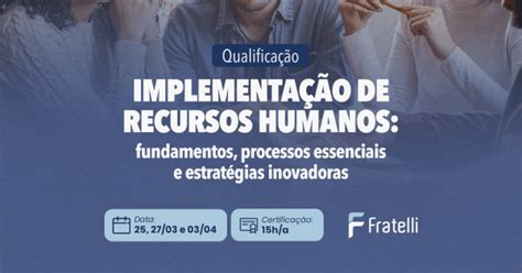 Qualifica O Em Implementa O De Recursos Humanos Online Sympla