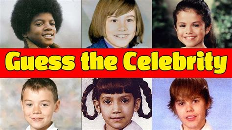 Celebrity Quiz Can You Guess The Celebrity By Childhood Photo 🎥