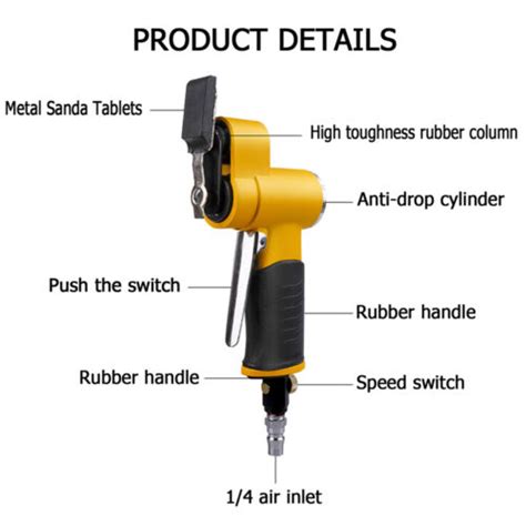 Pneumatic Sanding Machine One Word Burr Sander Reciprocating Flat