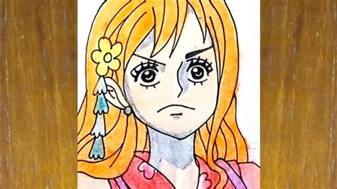 One Piece Nami Colouring Drawing How To Colour Nami From One Piece