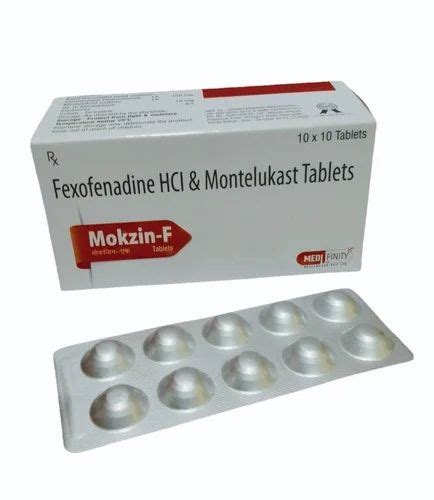 Fexofenadine Hci And Montelukast Tablets At Rs Box Sector