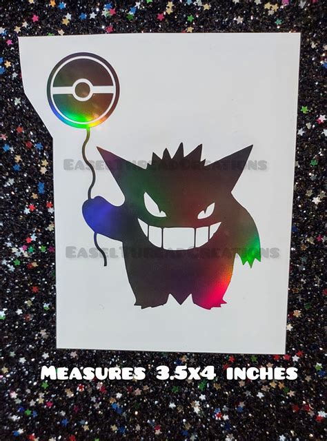 Gengar Halloween Gengar Decal Spooky Sticker Gengar Laptop - Etsy