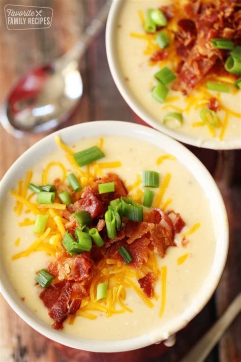 Easy Cheesy Loaded Potato Soup Simple And Creamy Recipe