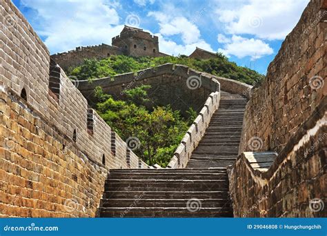 Grande Muralha De China No Verão Foto de Stock Imagem de chinês