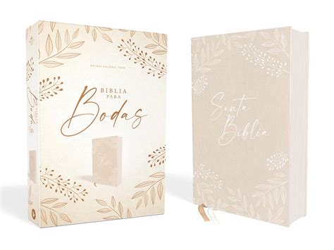 RVR60 Santa Biblia Para Bodas Tapa Dura Tela Caja De Regalo