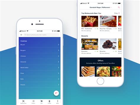 Dribbble Food Delivery App Png By Vigneshwaran