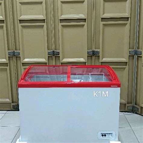 Jual Chest Freezer Maspion Ltr Slidding Glass Ufh C Ufh C