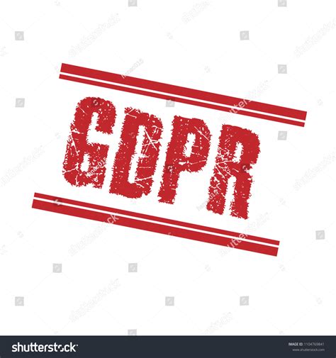 Grunge Rubber Stamp Word Gdpr Insidevector Stock Vector Royalty Free