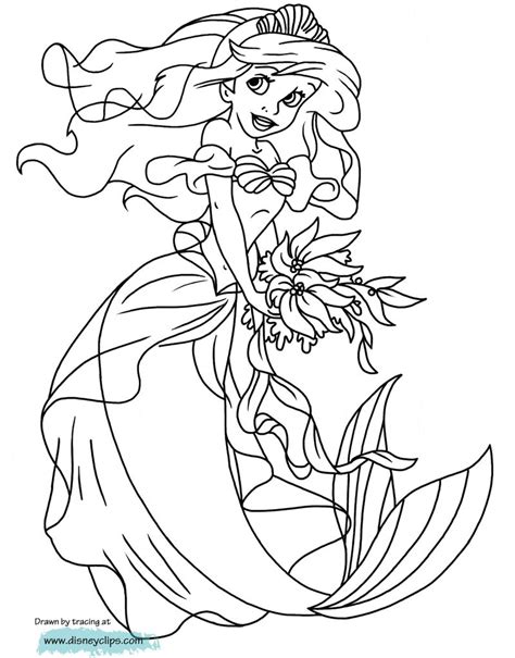 The Interesting Thing In Ariel Coloring Pages PDF Coloringfolder