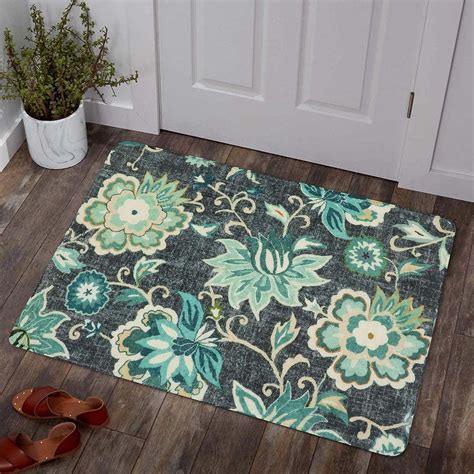 Amazon Lahome Floral Entryway Rug X Small Throw Kitchen Rugs