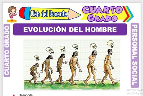 Evolución Del Hombre Para Cuarto Grado De Primaria Web Del Docente