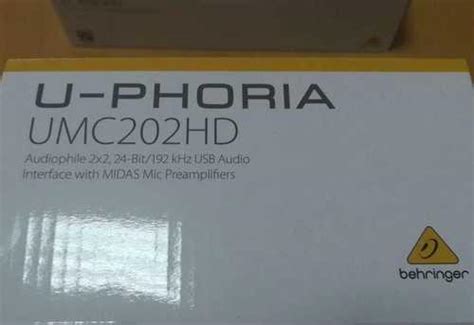 Behringer umc202hd аудиоинтерфейс | Festima.Ru - Мониторинг объявлений