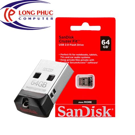 USB SANDISK CRUZER FIT SDCZ33 64GB – LONG PHÚC COMPUTER