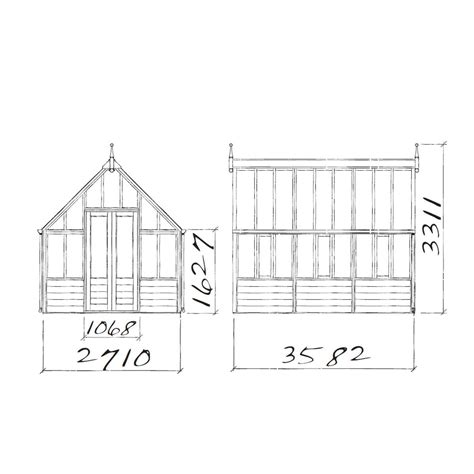 Serre De Jardin En Bois Rhs Wisley Gabriel Ash Panneaux Vente Au