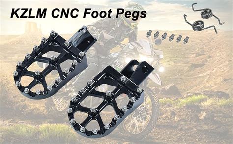 Amazon Kzlm Motorcycle Foot Pegs Cnc Foot Pedals Rest Compatible