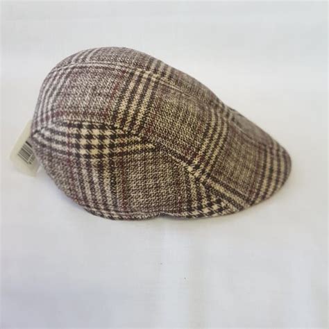 Cap Beige Check Code Scalliwags Costume Hire