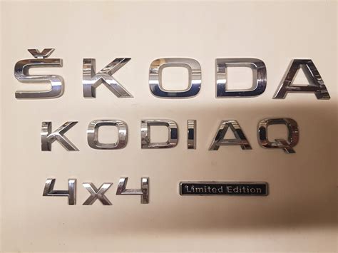 Emblemat Ty Napis Skoda Kodiaq X Orygina Oficjalne