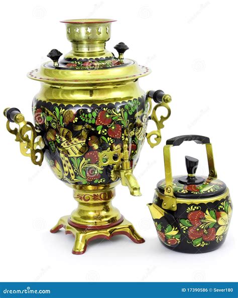 Russian samovar stock photo. Image of traditional, single - 17390586