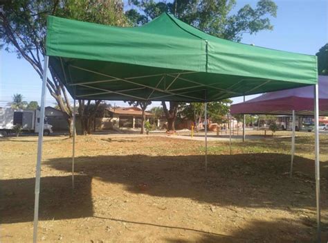 Tenda Sanfonada 4 5x3 Nylon600 GOIANIA TENDAS Gazebo Magazine Luiza