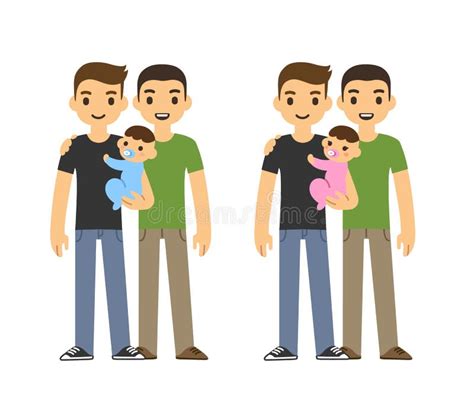 Familia gay ilustración del vector Ilustración de feliz 56285134