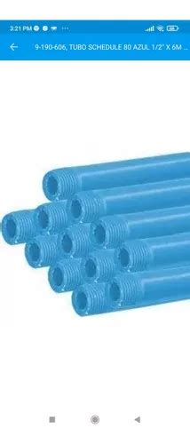 Tubo Roscado Pvc Agua Fr A X M Tubrica Mercadolibre