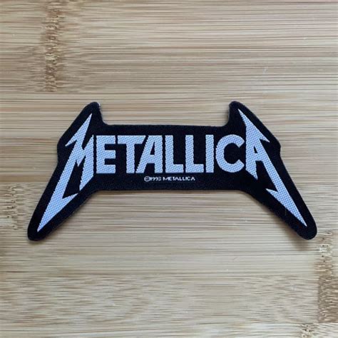 Metallica Official Vintage Logo Shape Patch Thrash Metal Band