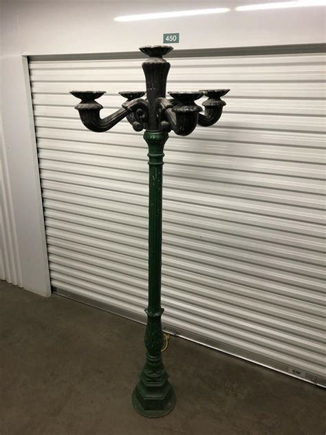 Vintage Historic Chicago Street Lamp Light Post Driveway Yard Art Cast